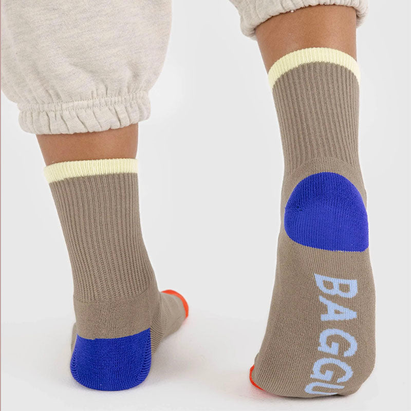 Baggu Ribbed Socks - Dove Mix