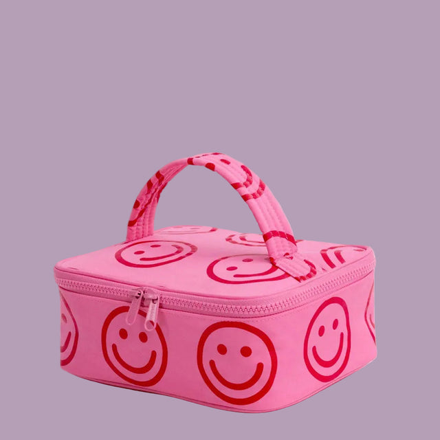 Baggu Small Cosmetic Case Azalea Pink Happy