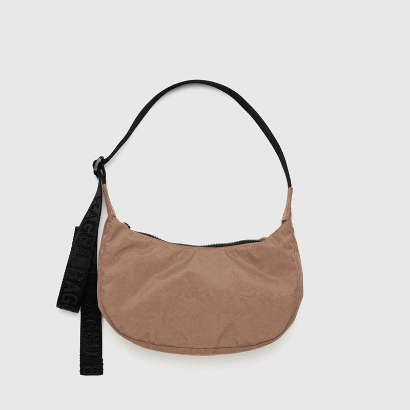 Baggu Small Nylon Crescent Bag - Cocoa