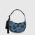 Baggu Small Nylon Crescent Bag - Digital Denim Birds