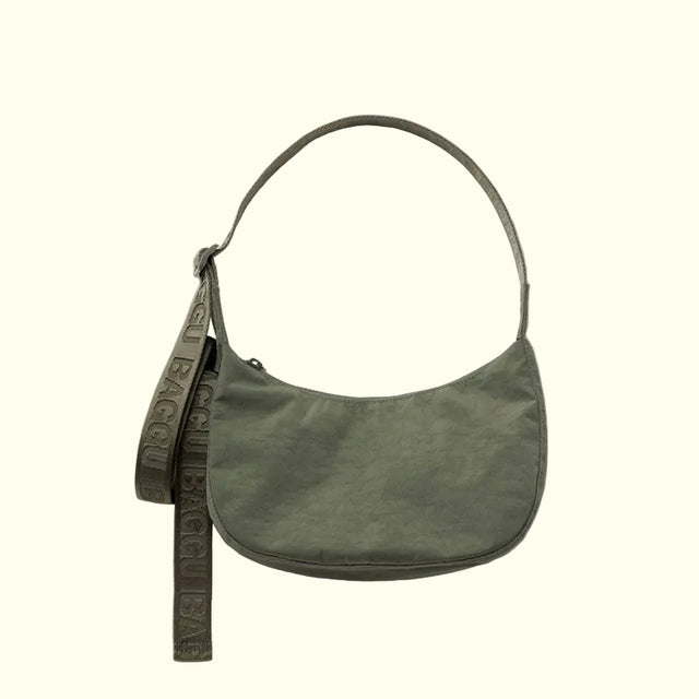 Baggu Small Nylon Crescent Bag Caper