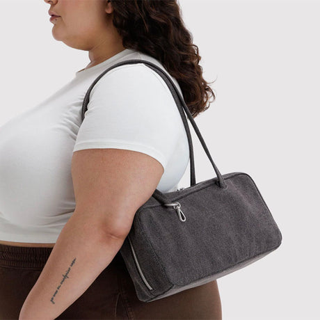 Baggu Washed Denim Bowler Bag
