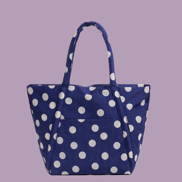 Baggu Cloud Bag Navy Polka Dot