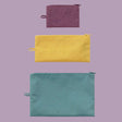 Baggu Flat Pouch Set Jewel Mix