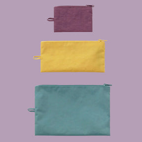 Baggu Flat Pouch Set Jewel Mix