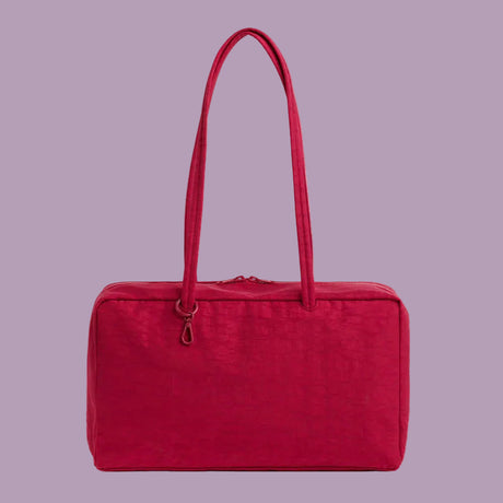  Baggu Medium Nylon Bowler Bag Cherry