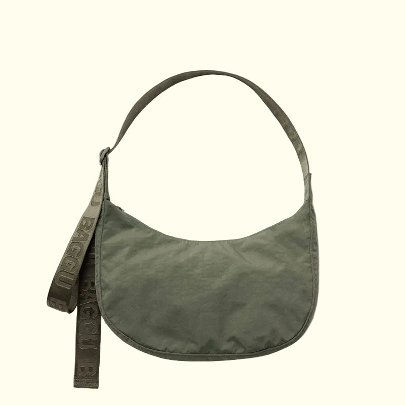 Baggu Medium Nylon Crescent Bag - Caper
