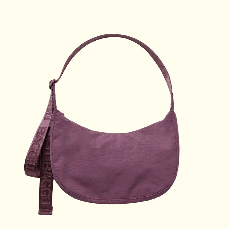 Baggu Medium Nylon Crescent Bag wild Plum