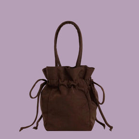 Baggu Nylon Drawstring Bag - Coffee