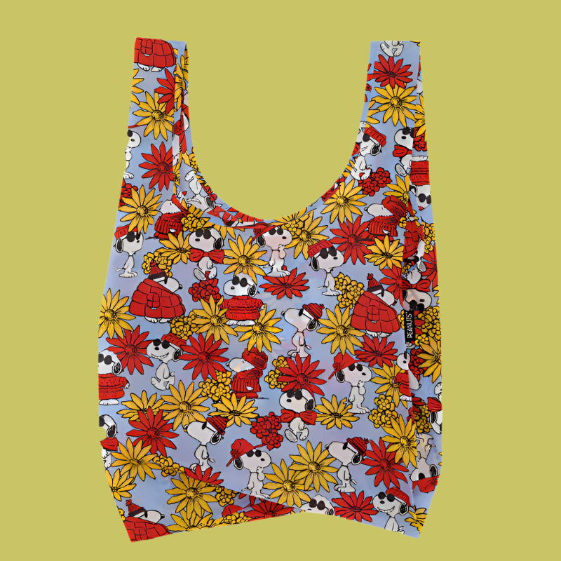Baggu Reusable Shopping Bag - Floral Snoopy