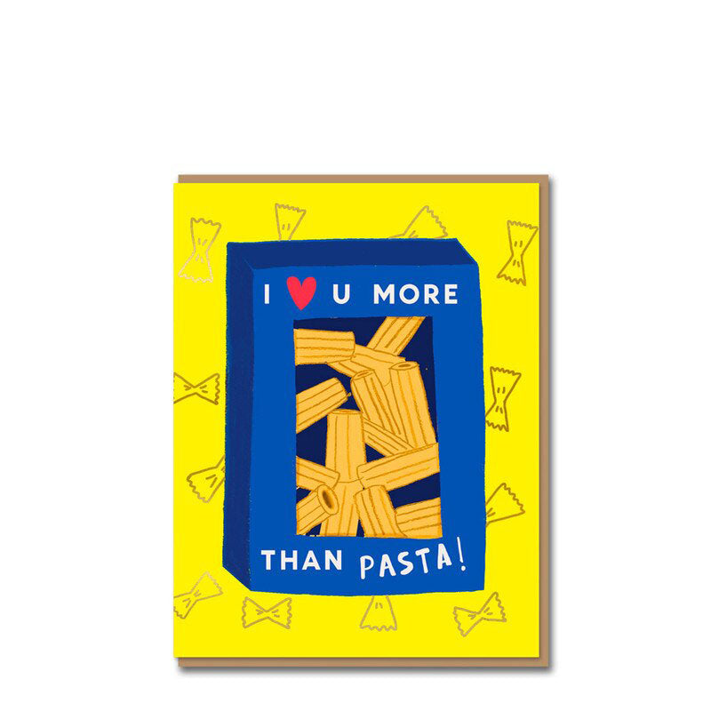 Carolyn Suzuki I Love You More than Pasta Card