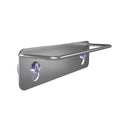 DESIGNSTUFF DrIP Dish Cloth Holder Brushed Stainless Steel