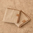 DESIGNSTUFF ETTA Hemp Marle Scourer & Bamboo Dishcloth - Set of 2 Camel