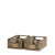 DESIGNSTUFF Slant Collapsible Crate - Small (Set of 2) Taupe