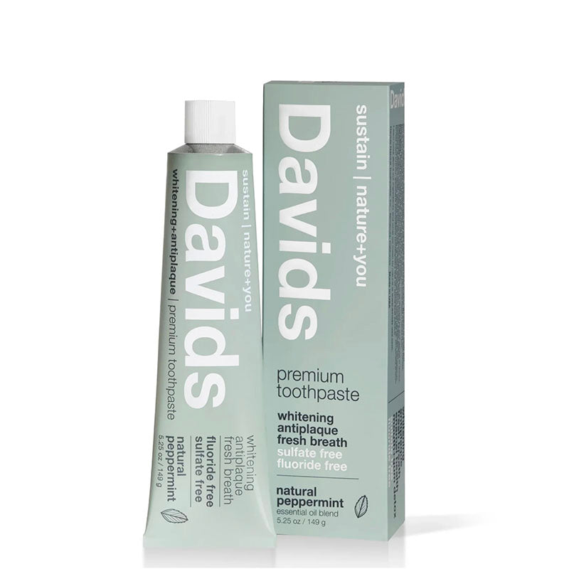 Davids Hydroxi Toothpaste - Whitening + Antiplaque Peppermint
