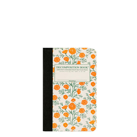 Decomposition Book Pocket Notebook - Poppies