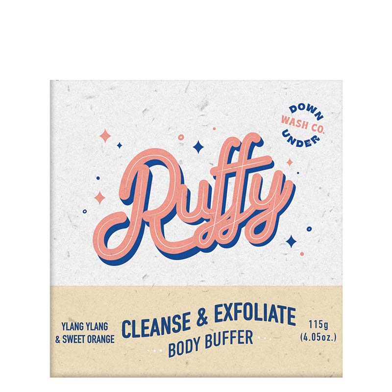 Downunder Wash Co Ruffy Cleanse &amp; Exfoliate - Body Buffer