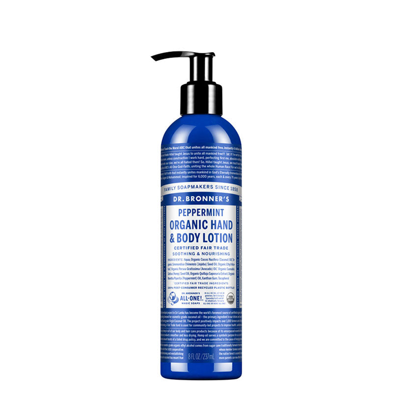 Dr Bronner's Organic Hand & Body Lotion - Peppermint