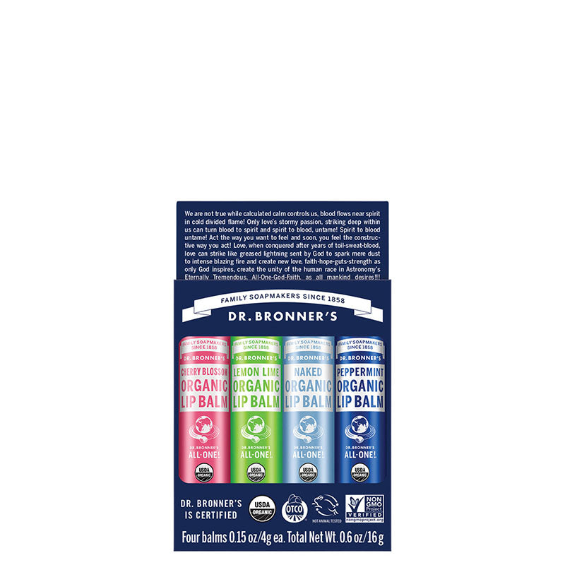 Dr Bronner's Organic Lip Balm Gift Set