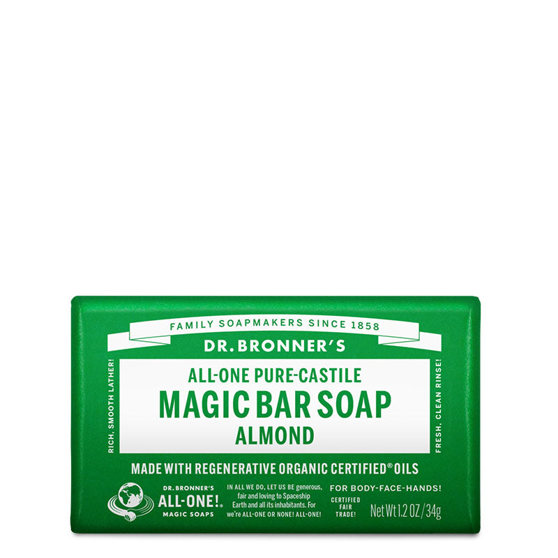 Dr Bronner's Pure-Castile Magic Bar Soap - Almond