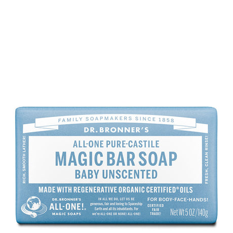 Dr Bronner's Pure-Castile Magic Bar Soap - Baby Unscented