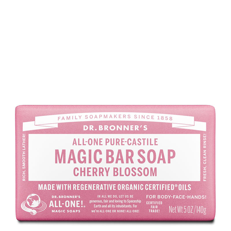 Dr Bronner's Pure-Castile Magic Bar Soap - Cherry Blossom