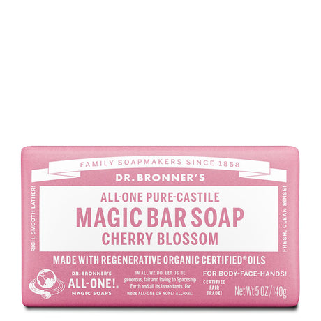 Dr Bronner's Pure-Castile Magic Bar Soap - Cherry Blossom