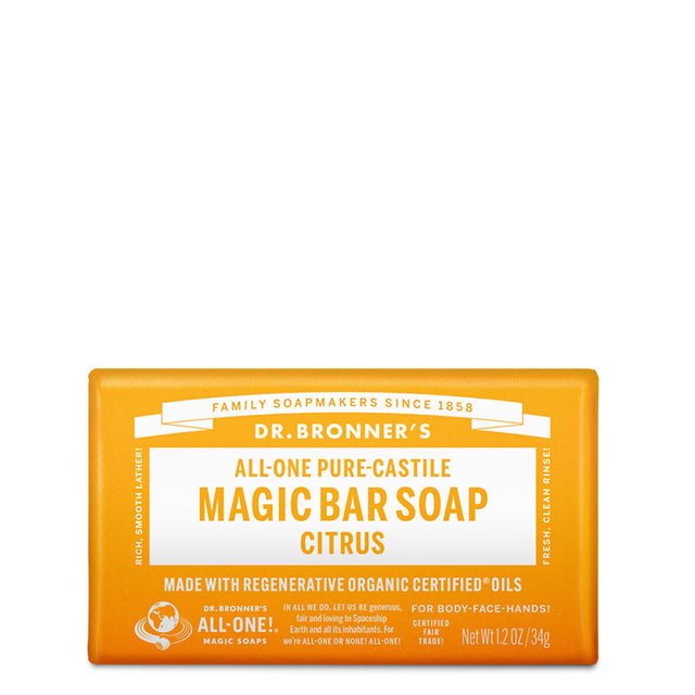 Dr Bronner's Pure-Castile Magic Bar Soap - Citrus