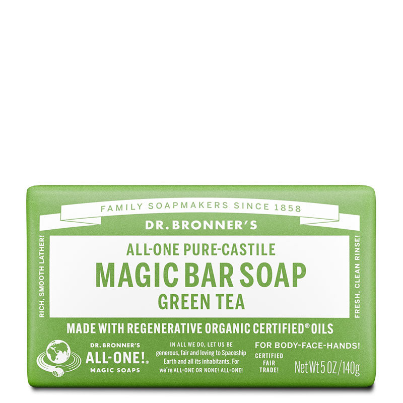 Dr Bronner's Pure-Castile Magic Bar Soap - Green Tea