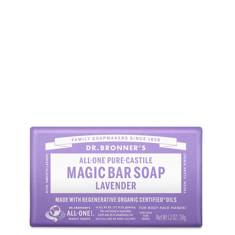 Dr Bronner's Pure-Castile Magic Bar Soap - Lavender