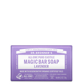 Dr Bronner's Pure-Castile Magic Bar Soap - Lavender