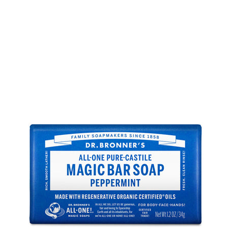 Dr Bronner's Pure-Castile Magic Bar Soap - Peppermint