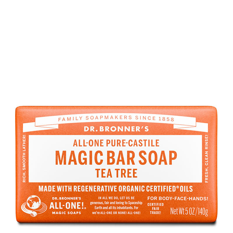 Dr Bronner's Pure-Castile Magic Bar Soap - Tea Tree