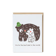 Egg Press Beanie Bear Best Dad Ever Card