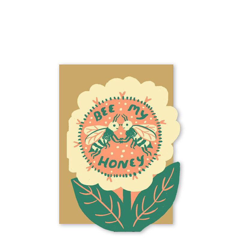 Egg Press Bee My Honey Card
