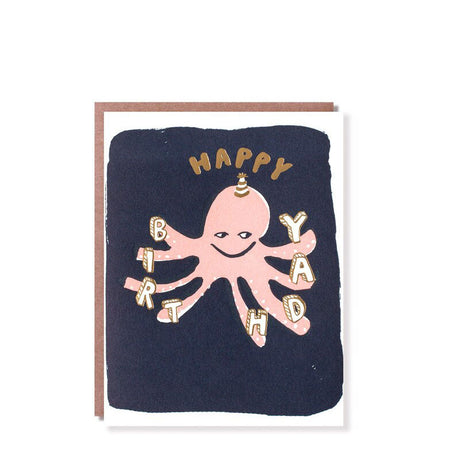 Egg Press Birthday Octopus Card