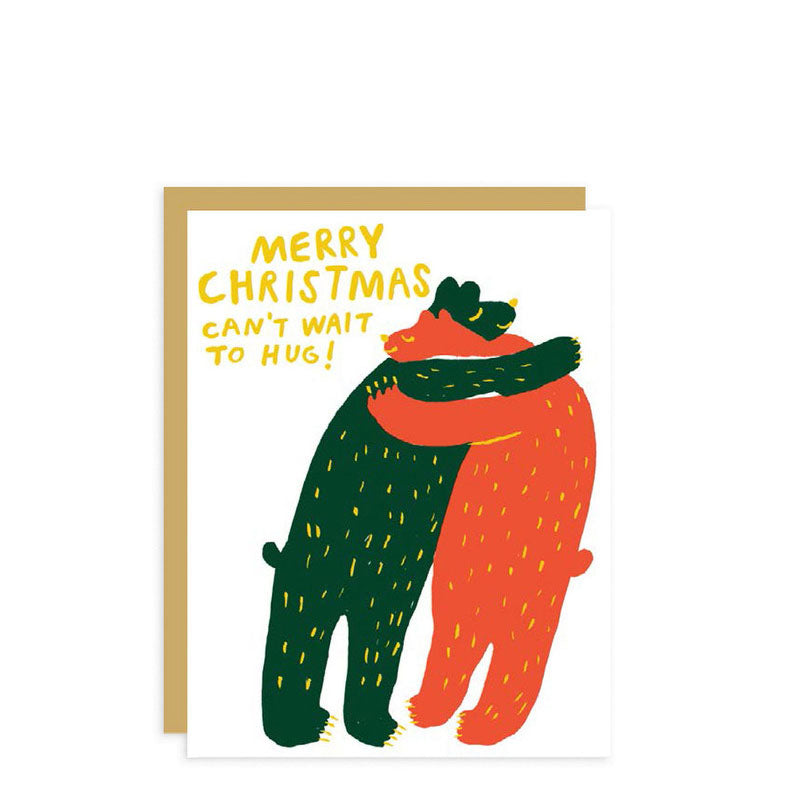 Egg Press Christmas Bear Hug Greeting Card
