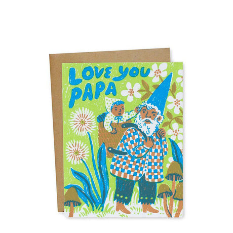 Egg Press Love You Papa Card