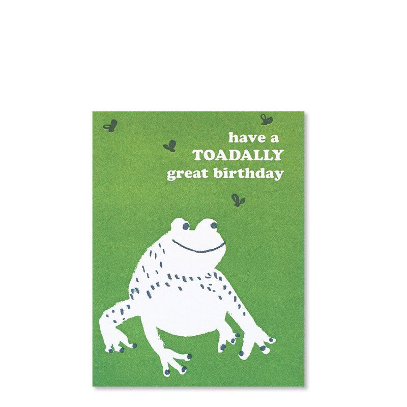 Egg Press Toadally Great Birthday Card