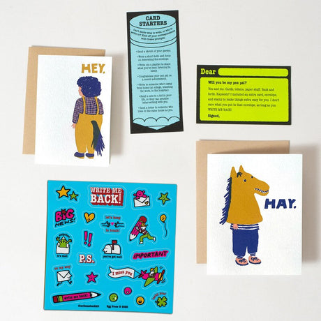 Egg Press Write Me Back! Penpal Kit Horsey