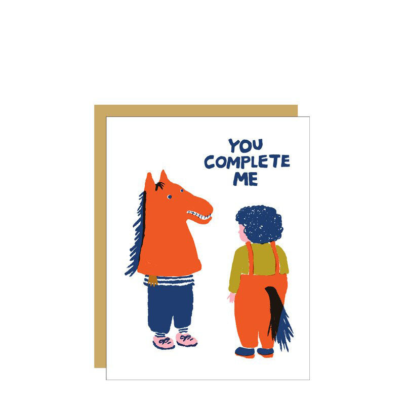 Egg Press You Complete Me Card