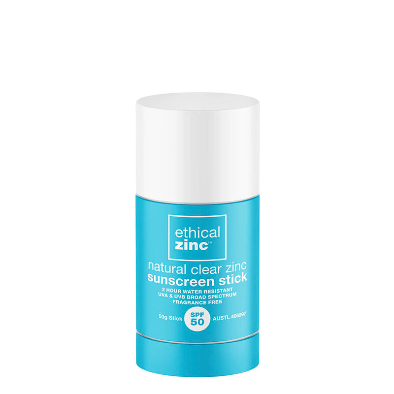 Ethical Zinc Natural Clear Zinc Sunscreen Stick SPF 50