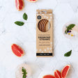 Ever Eco Rose Gold Straws (Bent) - 4 Pack 