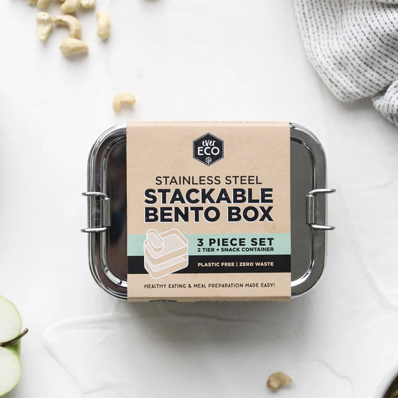 Ever Eco Stackable Stainless Steel Bento Box
