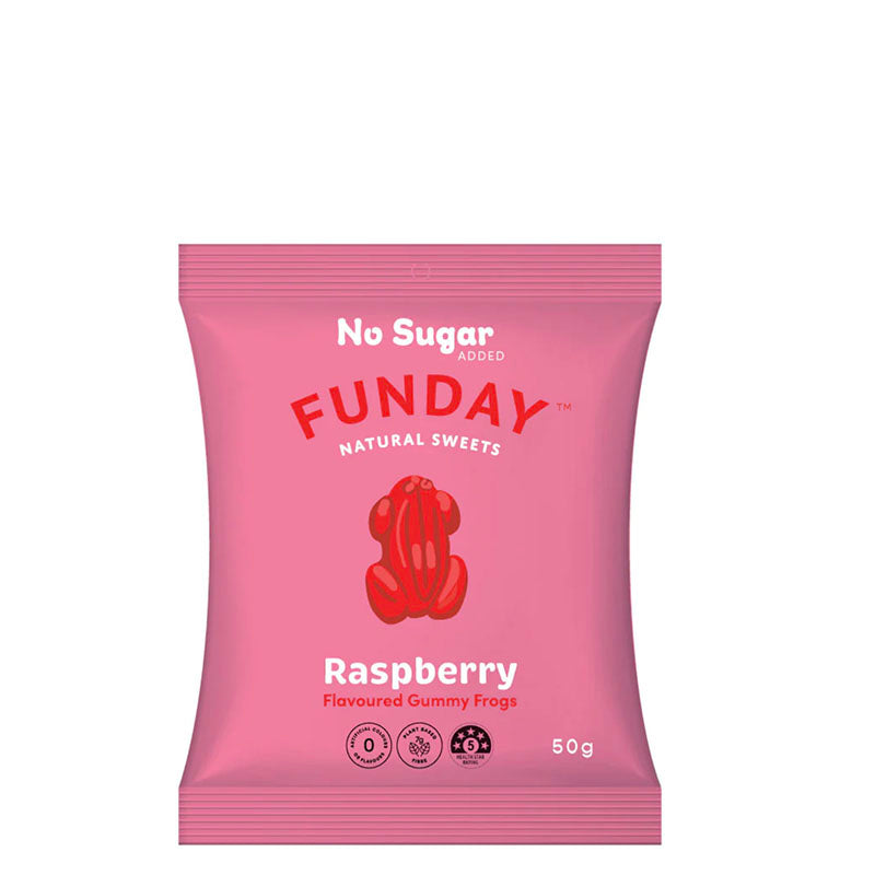 FUNDAY Natural Sweets - Raspberry Gummy Frogs