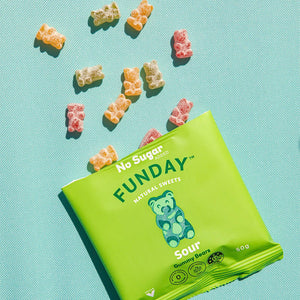 FUNDAY Natural Sweets - Sour Vegan Gummy Bears Geelong Stockist