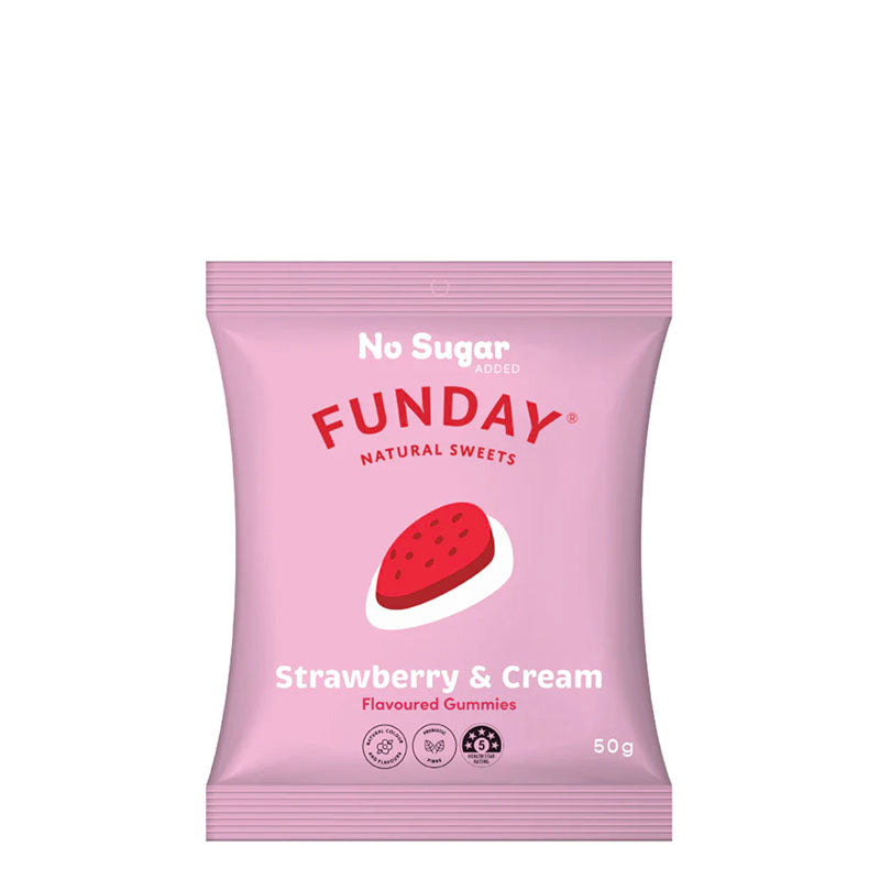 FUNDAY Natural Sweets - Strawberry & Cream Gummy