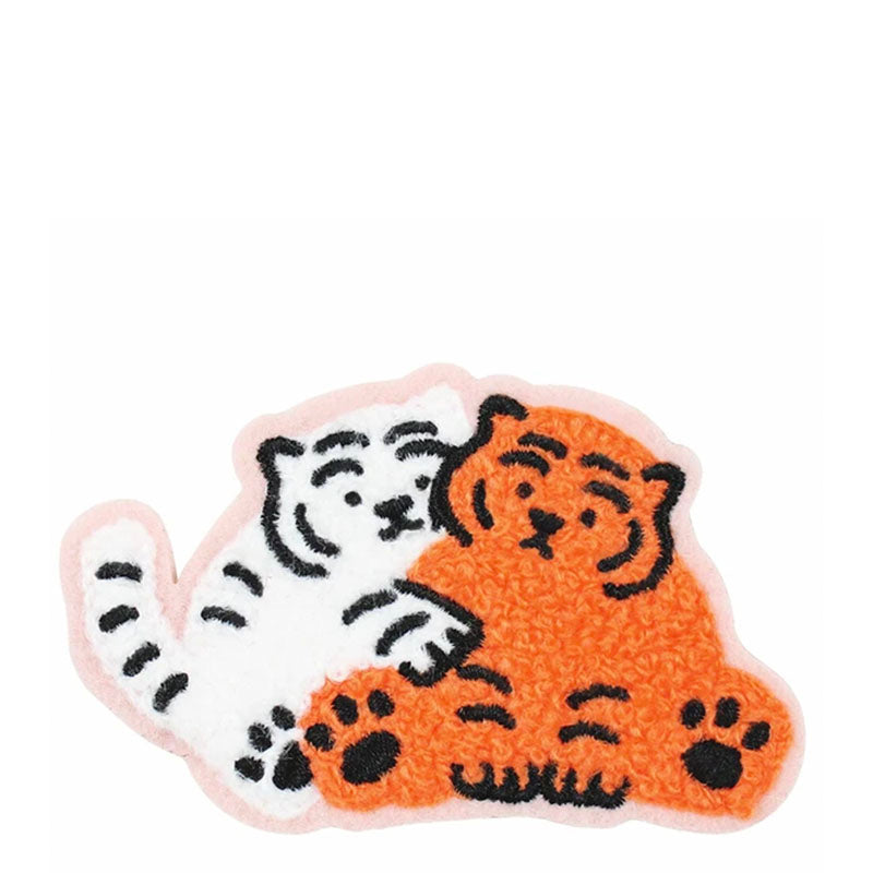 Fluffy 2-Way Iron-On + Adhesive Stickers - Two Tigers