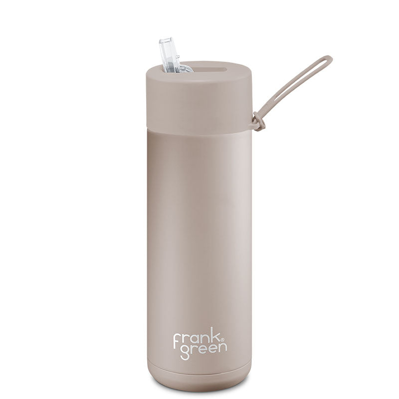 Frank Green Ceramic Reusable Bottle (595ml) Straw Lid - Moon Dust