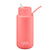 Frank Green Ceramic Reusable Bottle (1 litre) - Straw Lid Sweet Peach